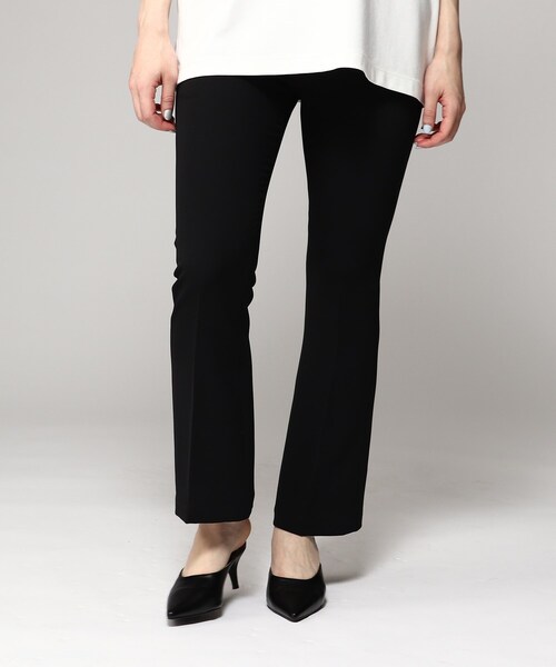 tk.TAKEO KIKUCHI（ティーケータケオキクチ）の「◆スリムフレアパンツ（その他パンツ・レディース・ブラック/アイボリー・66）」の9枚目の写真