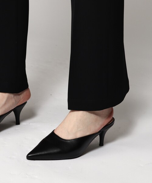 tk.TAKEO KIKUCHI（ティーケータケオキクチ）の「◆スリムフレアパンツ（その他パンツ・レディース・ブラック/アイボリー・66）」の7枚目の写真