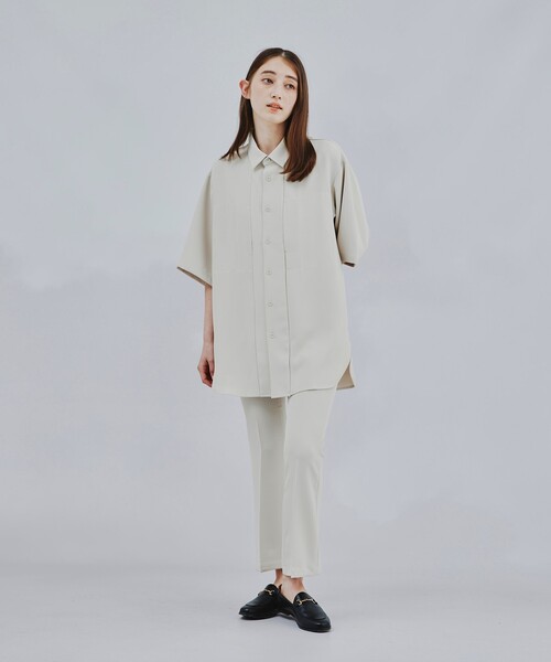 tk.TAKEO KIKUCHI（ティーケータケオキクチ）の「◆スリムフレアパンツ（その他パンツ・レディース・ブラック/アイボリー・66）」の18枚目の写真