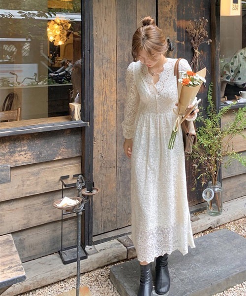 セール】レーシー/シックワンピース（ワンピース）｜passion