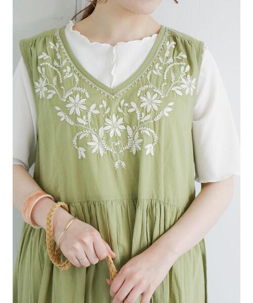 ehka sopo（エヘカソポ）の「テレコメローカットソー（ニット/セーター・レディース・ブラック/ブラウン/オフホワイト・ﾌﾘ-）」の4枚目の写真