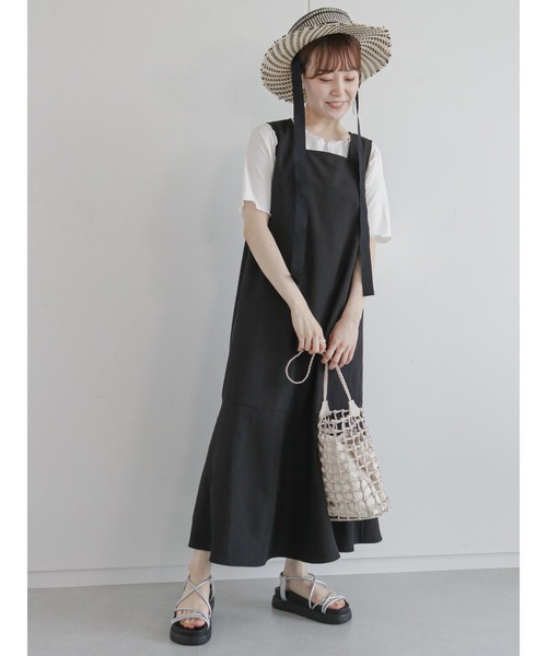 ehka sopo（エヘカソポ）の「テレコメローカットソー（ニット/セーター・レディース・ブラック/ブラウン/オフホワイト・ﾌﾘ-）」の17枚目の写真