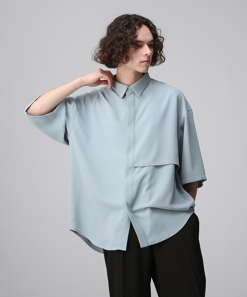 tk.TAKEO KIKUCHI(ティーケータケオキクチ)の「◆【WEB限定】多バリエナメラカシャツ(シャツ/ブラウス・メンズ・ブラック/オフホワイト/ライトグリーン系1/ライトグリーン系2/ベージュ系/ベージュ系4/ライトグリーン系/ホワイト系6/ブラック系/ブラック系3/ブラック系4/ライトグリーン・02/01/03)」の15枚目の写真