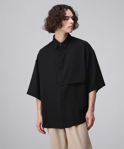 tk.TAKEO KIKUCHI(ティーケータケオキクチ)の「◆【WEB限定】多バリエナメラカシャツ(シャツ/ブラウス・メンズ・ブラック/オフホワイト/ライトグリーン系1/ライトグリーン系2/ベージュ系/ベージュ系4/ライトグリーン系/ホワイト系6/ブラック系/ブラック系3/ブラック系4/ライトグリーン・02/01/03)」の18枚目の写真