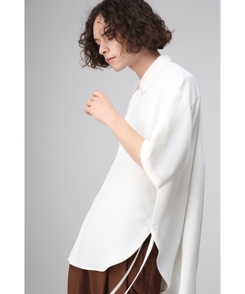 tk.TAKEO KIKUCHI(ティーケータケオキクチ)の「◆【WEB限定】多バリエナメラカシャツ(シャツ/ブラウス・メンズ・ブラック/オフホワイト/ライトグリーン系1/ライトグリーン系2/ベージュ系/ベージュ系4/ライトグリーン系/ホワイト系6/ブラック系/ブラック系3/ブラック系4/ライトグリーン・02/01/03)」の21枚目の写真