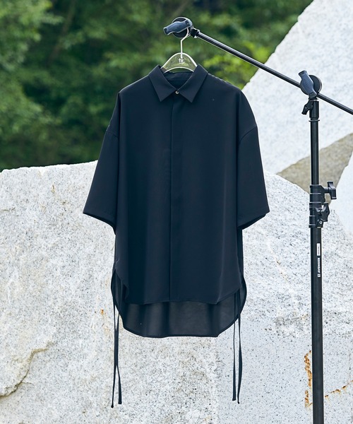 tk.TAKEO KIKUCHI(ティーケータケオキクチ)の「◆【WEB限定】多バリエナメラカシャツ(シャツ/ブラウス・メンズ・ブラック/オフホワイト/ライトグリーン系1/ライトグリーン系2/ベージュ系/ベージュ系4/ライトグリーン系/ホワイト系6/ブラック系/ブラック系3/ブラック系4/ライトグリーン・02/01/03)」の6枚目の写真