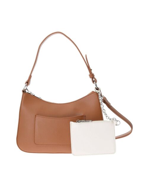 dazzlin（ダズリン）の「バイカラーポケットハーフバッグ（ハンドバッグ・レディース・ブラック/オフホワイト/キャメル・FREE）」の3枚目の写真