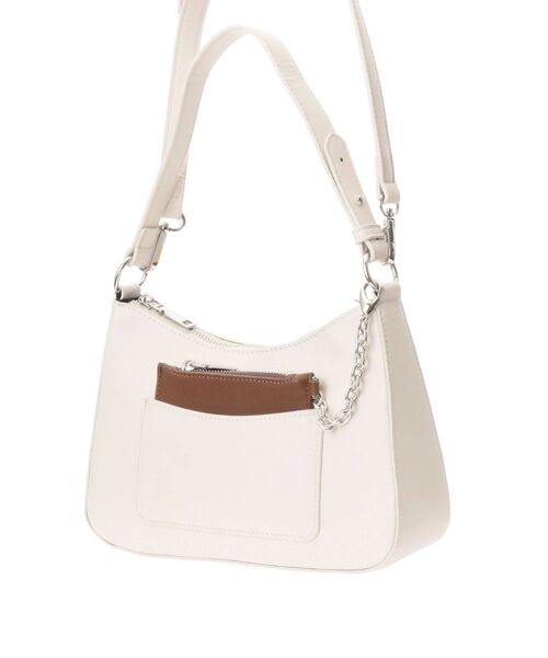 dazzlin（ダズリン）の「バイカラーポケットハーフバッグ（ハンドバッグ・レディース・ブラック/オフホワイト/キャメル・FREE）」の4枚目の写真