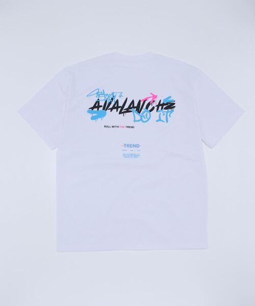 Import & Select(インポートアンドセレクト)の「【Select】 オーバーサイズ Tシャツ "AVALANCHE" バックプリント(Tシャツ/カットソー・メンズ・ブラック/パープル/ホワイト系1・FREE)」の4枚目の写真