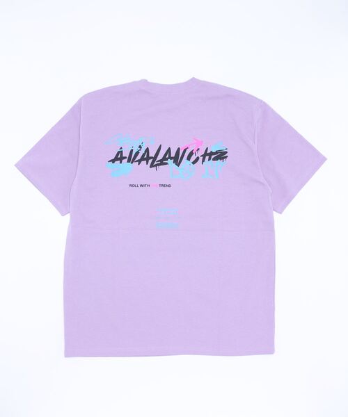 Import & Select(インポートアンドセレクト)の「【Select】 オーバーサイズ Tシャツ "AVALANCHE" バックプリント(Tシャツ/カットソー・メンズ・ブラック/パープル/ホワイト系1・FREE)」の6枚目の写真