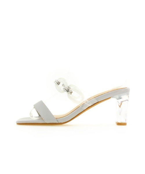 RANDA（ランダ）の「クリアチェーンミュールサンダル（サンダル・レディース・アイボリー/ブルー/ベージュ・L/M/LL/S）」の12枚目の写真