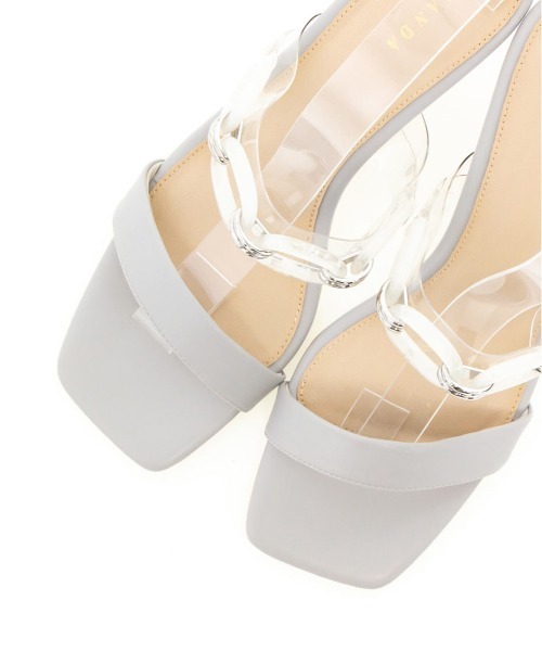 RANDA（ランダ）の「クリアチェーンミュールサンダル（サンダル・レディース・アイボリー/ブルー/ベージュ・L/M/LL/S）」の15枚目の写真