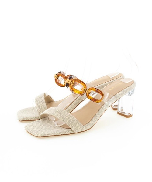 RANDA（ランダ）の「クリアチェーンミュールサンダル（サンダル・レディース・アイボリー/ブルー/ベージュ・L/M/LL/S）」の19枚目の写真