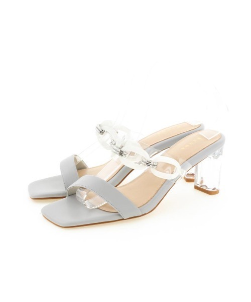 RANDA（ランダ）の「クリアチェーンミュールサンダル（サンダル・レディース・アイボリー/ブルー/ベージュ・L/M/LL/S）」の18枚目の写真