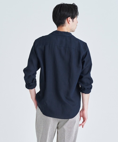 ESTNATION  リネンシャツ　長袖　サイズL ESTNATION リネンシャツ 長袖 サイズL - トップス通販
