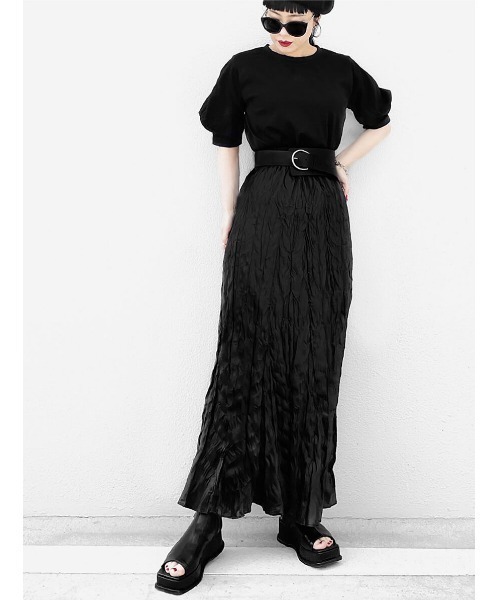 LVEU.(ラブユ.)の「Puff shoulder design T-shirt / パフショルダーデザインTシャツ(Ai select)(Tシャツ/カットソー・レディース・ホワイト/ブラック・FREE)」の17枚目の写真