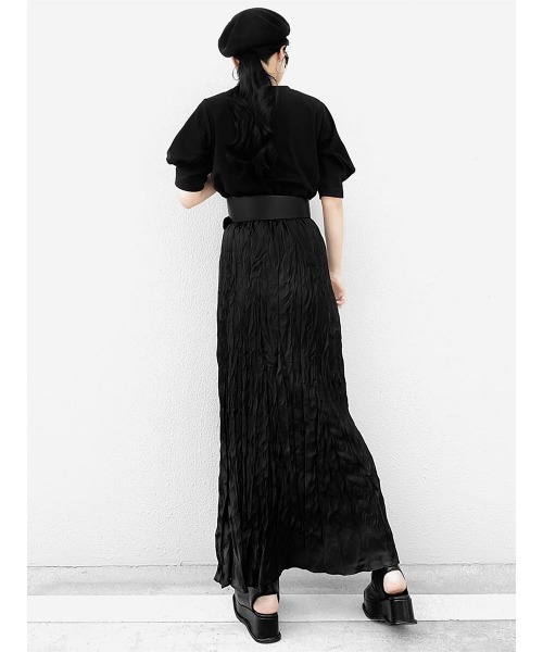 LVEU.(ラブユ.)の「Puff shoulder design T-shirt / パフショルダーデザインTシャツ(Ai select)(Tシャツ/カットソー・レディース・ホワイト/ブラック・FREE)」の18枚目の写真