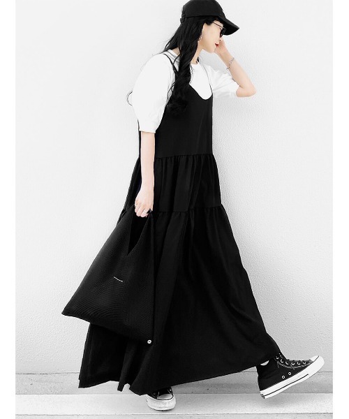 LVEU.(ラブユ.)の「Puff shoulder design T-shirt / パフショルダーデザインTシャツ(Ai select)(Tシャツ/カットソー・レディース・ホワイト/ブラック・FREE)」の6枚目の写真
