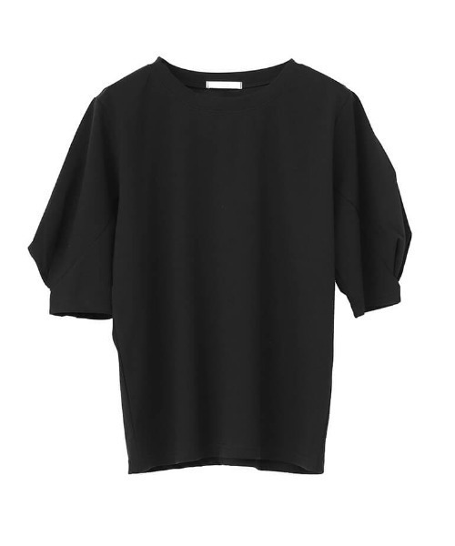 LVEU.(ラブユ.)の「Puff shoulder design T-shirt / パフショルダーデザインTシャツ(Ai select)(Tシャツ/カットソー・レディース・ホワイト/ブラック・FREE)」の5枚目の写真