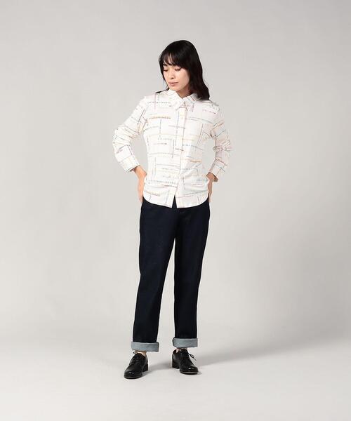 希少✨ agnes b. アニエスベー 白 長袖 シャツ ブラウス レトロ agnes b. 美品 アニエスベー ロングスリーブ 長袖 ガーゼシャツ