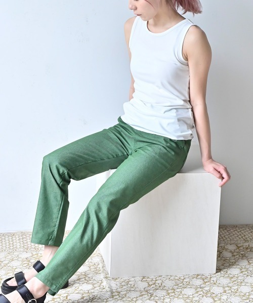 LUPILIEN（ルピリアン）の「接触冷感◇クールタッチフライスタンクトップ（タンクトップ・レディース・ブラック/オフホワイト/杢グレー/A・FREE）」の7枚目の写真