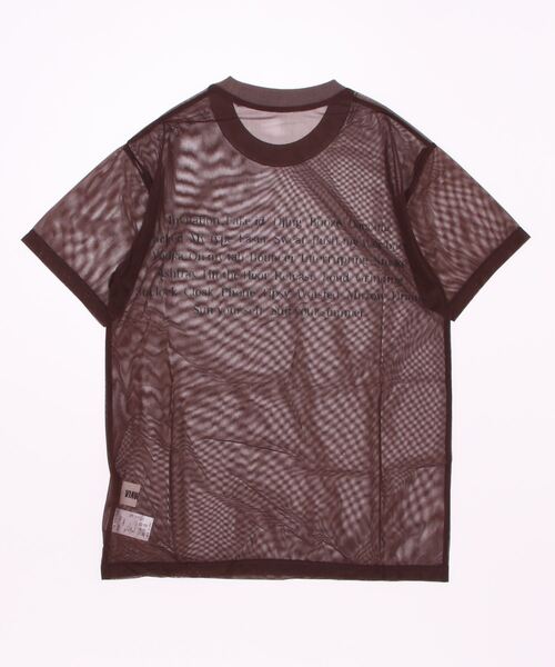 VIAVANDA(ヴィアヴァンダ)の「Fake ID Sheer Tee(その他トップス・レディース・オレンジ/ブラウン・FREE)」の6枚目の写真