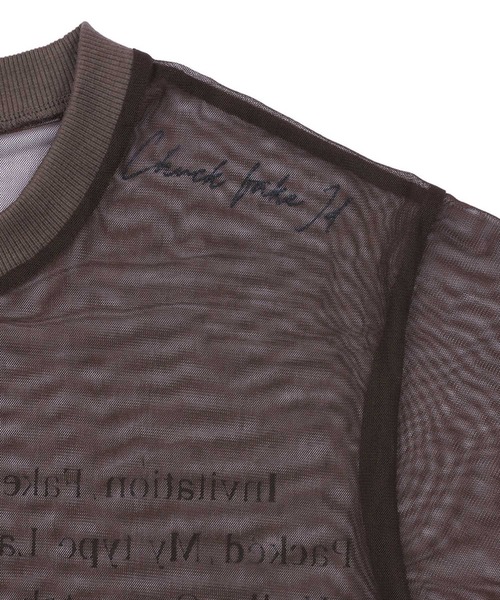 VIAVANDA(ヴィアヴァンダ)の「Fake ID Sheer Tee(その他トップス・レディース・オレンジ/ブラウン・FREE)」の13枚目の写真