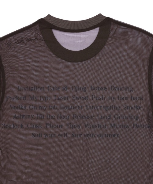 VIAVANDA(ヴィアヴァンダ)の「Fake ID Sheer Tee(その他トップス・レディース・オレンジ/ブラウン・FREE)」の11枚目の写真