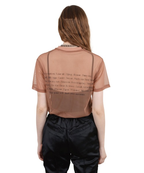 VIAVANDA(ヴィアヴァンダ)の「Fake ID Sheer Tee(その他トップス・レディース・オレンジ/ブラウン・FREE)」の16枚目の写真