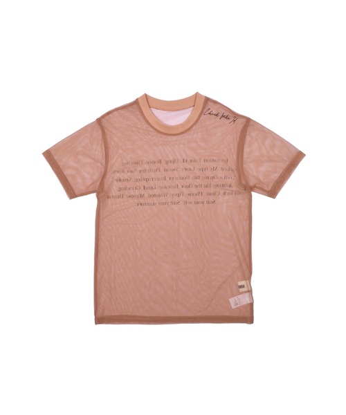 VIAVANDA(ヴィアヴァンダ)の「Fake ID Sheer Tee(その他トップス・レディース・オレンジ/ブラウン・FREE)」の14枚目の写真