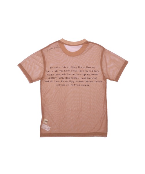 VIAVANDA(ヴィアヴァンダ)の「Fake ID Sheer Tee(その他トップス・レディース・オレンジ/ブラウン・FREE)」の12枚目の写真