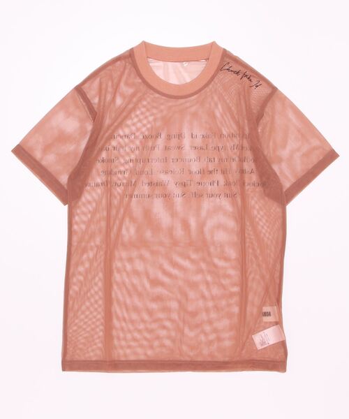VIAVANDA(ヴィアヴァンダ)の「Fake ID Sheer Tee(その他トップス・レディース・オレンジ/ブラウン・FREE)」の10枚目の写真