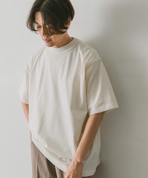 URBAN RESEARCH DOORS（アーバンリサーチドアーズ）の「バインダーショートスリーブTシャツ（Tシャツ/カットソー・メンズ・チャコールグレー/ミント/ホワイト・LARGE/MEDIUM）」の4枚目の写真