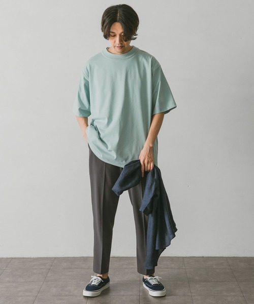 URBAN RESEARCH DOORS（アーバンリサーチドアーズ）の「バインダーショートスリーブTシャツ（Tシャツ/カットソー・メンズ・チャコールグレー/ミント/ホワイト・LARGE/MEDIUM）」の14枚目の写真