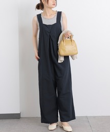 PUAL CE CIN | 【Du noir】コットンリネンサロペット(サロペット/オーバーオール)