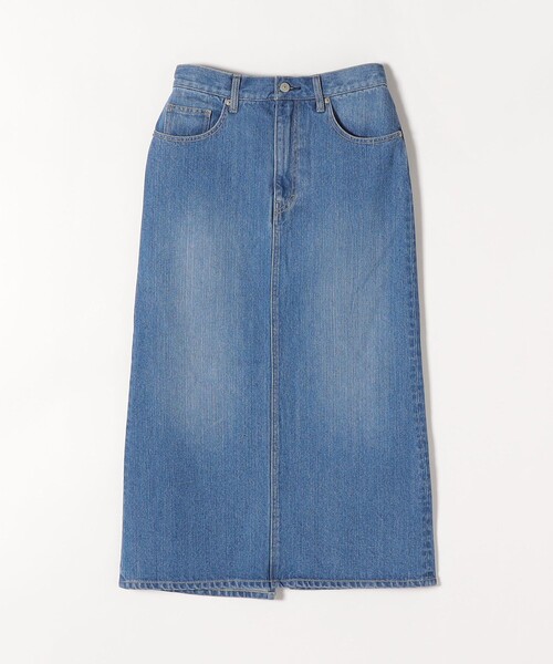 SHIPS any（シップス エニィ）の「SHIPS any:〈ウォッシャブル〉ストレート デニム スカート［SHIPS any DENIM］◇（デニムスカート・レディース・ブルー・36/38/40）」の2枚目の写真