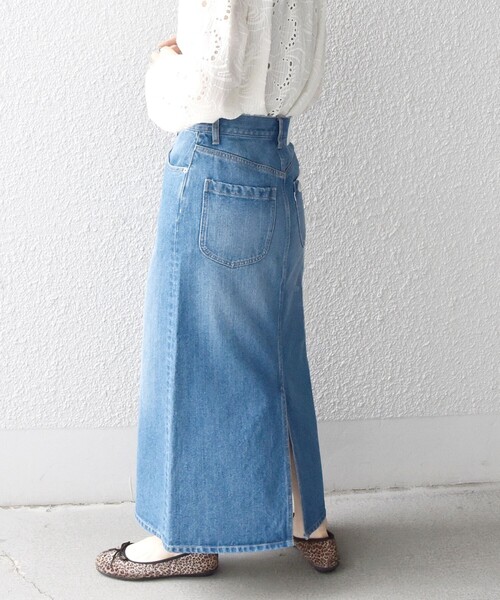 SHIPS any（シップス エニィ）の「SHIPS any:〈ウォッシャブル〉ストレート デニム スカート［SHIPS any DENIM］◇（デニムスカート・レディース・ブルー・36/38/40）」の13枚目の写真