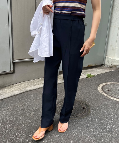 SHENERY（シーナリー）の「センターステッチドロストパンツ（その他パンツ・レディース・グリーン/ダークネイビー・36/38）」の14枚目の写真