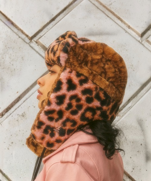 KANGOL ヒョウ柄フライトキャップ Lサイズ KANGOL ヒョウ柄フライトキャップ Lサイズ
