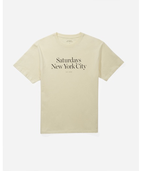 Saturdays NYC（サタデーズ ニューヨークシティ ）の「MILLER STANDARD S/S TEE（Tシャツ/カットソー・メンズ・チャコールグレー/オフホワイト・M/L/XL/S）」の2枚目の写真