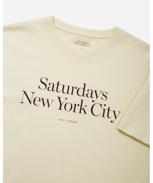 Saturdays NYC（サタデーズ ニューヨークシティ ）の「MILLER STANDARD S/S TEE（Tシャツ/カットソー・メンズ・チャコールグレー/オフホワイト・M/L/XL/S）」の3枚目の写真