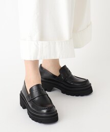 ESPERANZA | タンクソールローファー【2022年秋冬コレクション／タンクソール／トラックソール／ローファー／安定感／歩きやすい／厚底／軽量／モードスタイル】(パンプス)