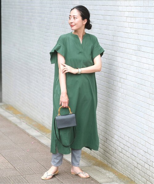 NEQUITTEZPASnanouniverseCOTTONETHNICPRINTDRESSナノユニバース