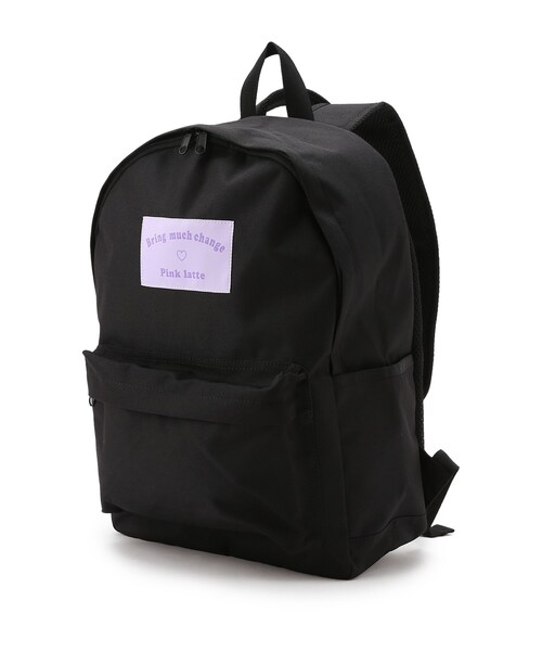 PINK-latte（ピンクラテ）の「◆【容量約22L】カラフルバリエーション リュック（バックパック/リュック・キッズ・ライトパープル/ブラック/ライトグリーン/ネイビー/ライトブルー・00）」の2枚目の写真