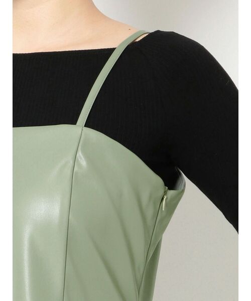 EMODA（エモダ）の「フィットミニワンピース（ワンピース・レディース・アイボリー/ブラック/ミント・FREE）」の11枚目の写真