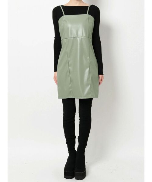 EMODA（エモダ）の「フィットミニワンピース（ワンピース・レディース・アイボリー/ブラック/ミント・FREE）」の21枚目の写真