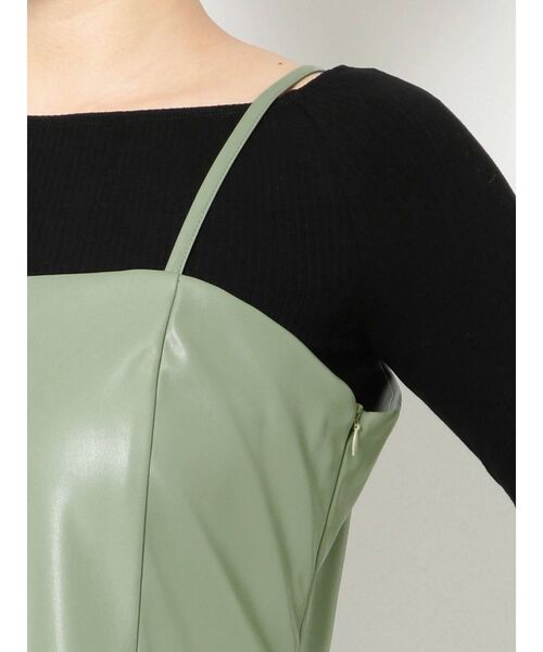 EMODA（エモダ）の「フィットミニワンピース（ワンピース・レディース・アイボリー/ブラック/ミント・FREE）」の17枚目の写真