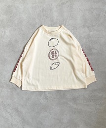 HOGAN RANCH WEAR | ソデリブビッグロンT/前後プリント（90～140cm）(Tシャツ/カットソー)