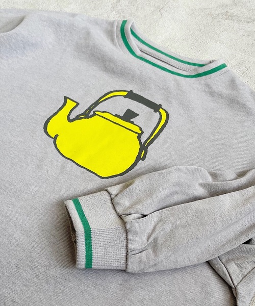 HOGAN RANCH WEAR（ホーガンランチウエア）の「ソデリブビッグロンT/前後プリント（90～140cm）（Tシャツ/カットソー・キッズ・チャコール/グレー/ベージュ/オフホワイト・90/100/110/120/130/140）」の9枚目の写真