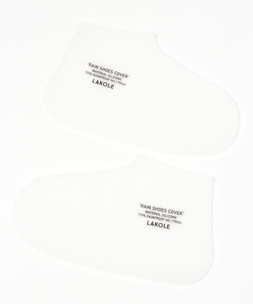 LAKOLE（ラコレ）の「レインシューズカバー / 281484（シューケア用品・レディース・ホワイト/ブラック/グレー・LARGE/MEDIUM）」の8枚目の写真